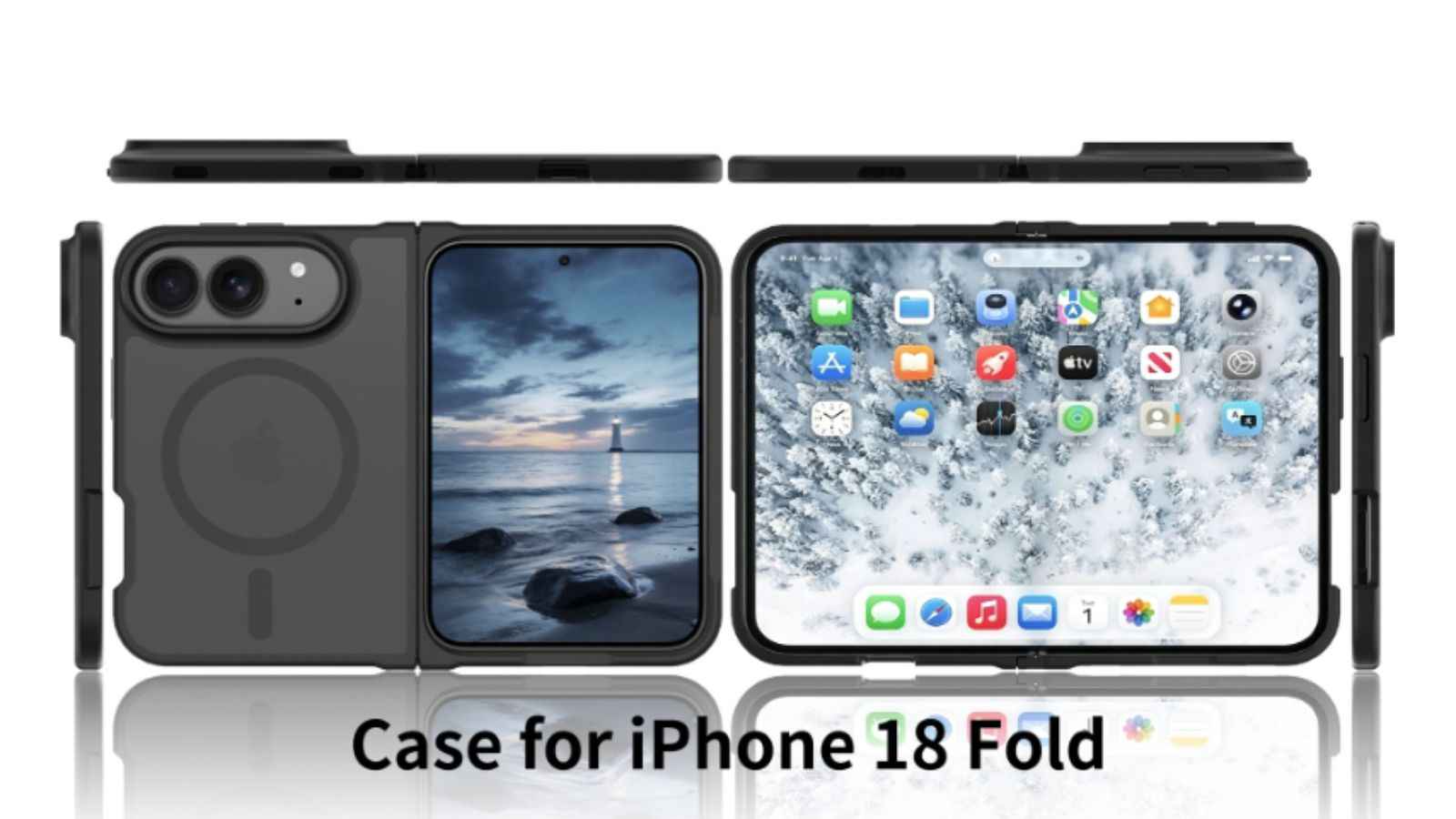 疑似可折叠 iPhone 首批保护壳曝光 和此前传闻设计吻合