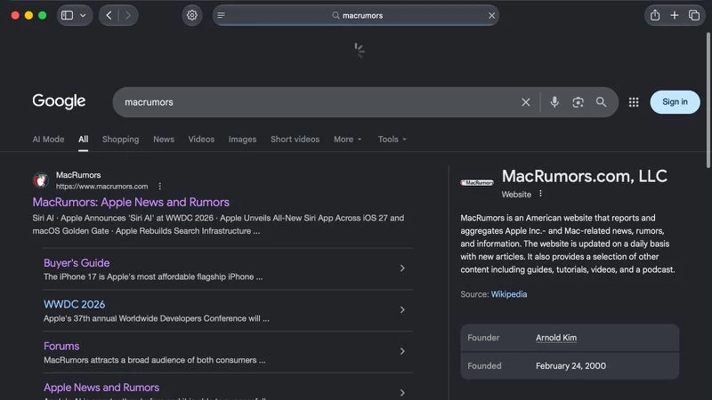 macOS 27 Golden Gate 为 Mac 电脑新增了下拉刷新功能